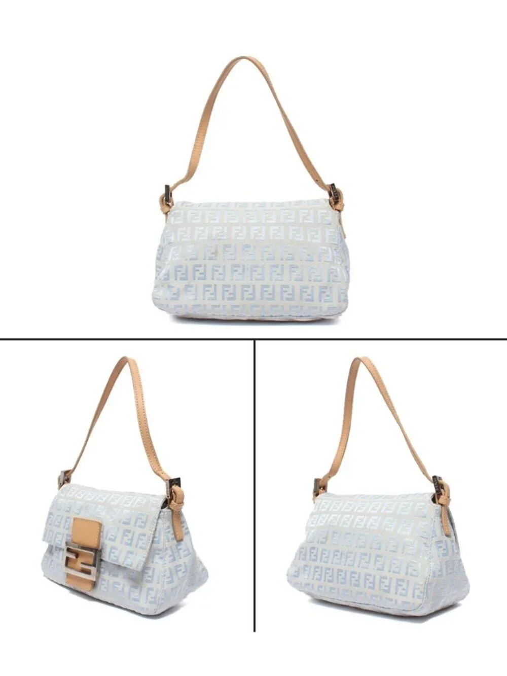 ★SOLD★ Fendi Shoulder Bag Mini Mamma Bucket Zucchino - Picture 2 of 10
